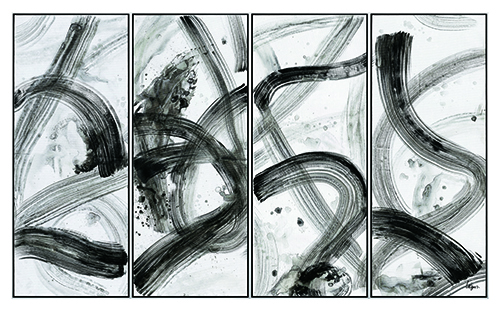 Line Abstract Oil Painting III